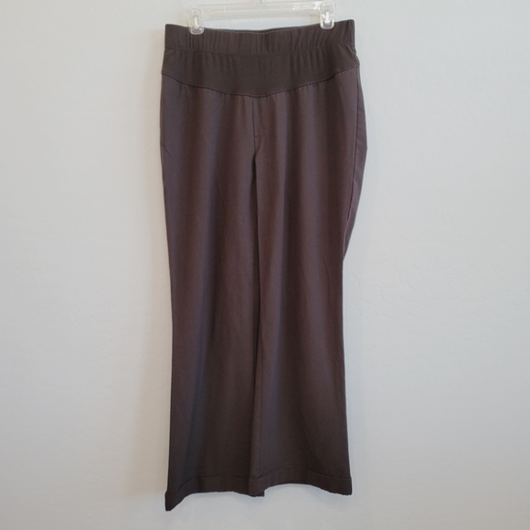 Duo Maternity Stretch Brown Pants Women's Size Medium Maternity - Picture 12 of 14